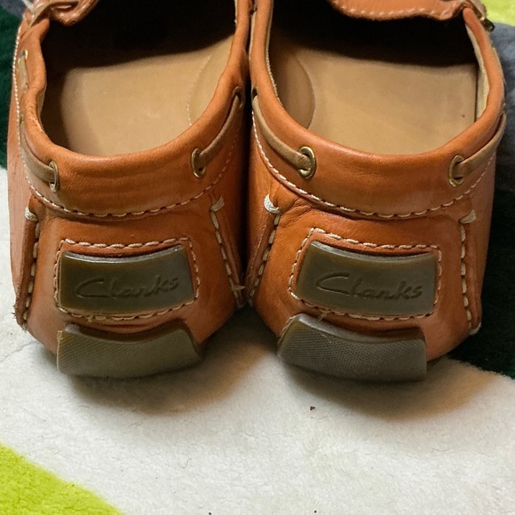 Clarks Women's Orange Moccasins Size 9.5 - Picture 6 of 14
